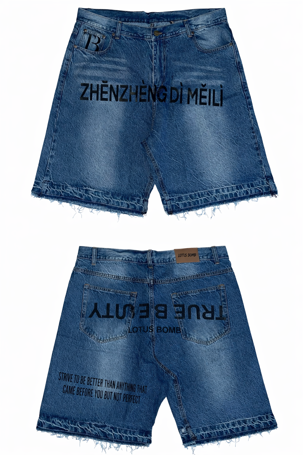 TRUE BEAUTY DENIM SHORTS